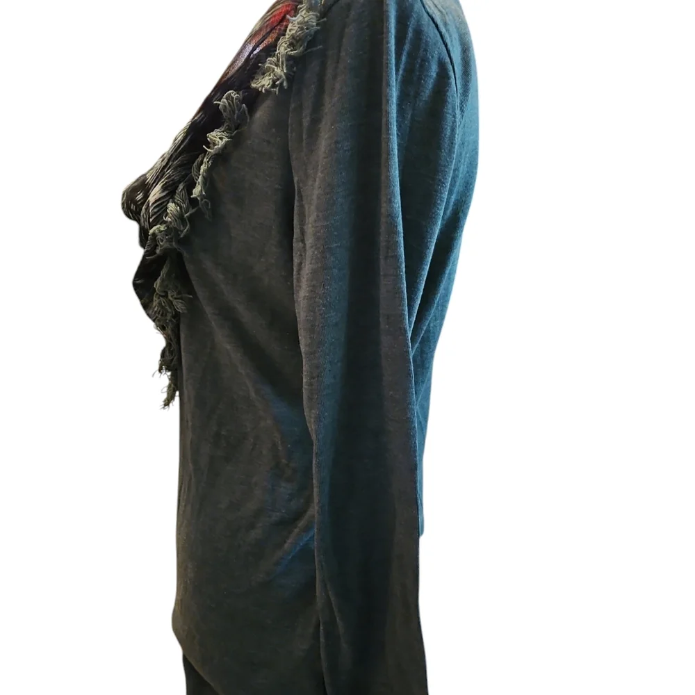 Signature Weekend Green Sweater Scarf Set Womens Sz L